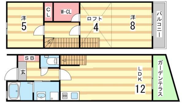 ヴィアノ西山町 間取り図画像