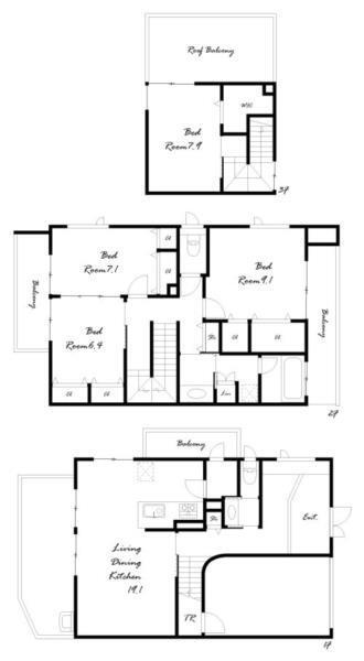 グランジュテビューイワゾノ 間取り図画像