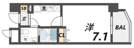 ベルトピア門口 間取り図画像