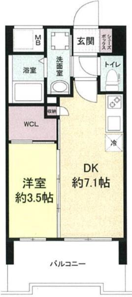セレニテ三宮プリエ 間取り図画像