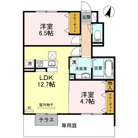 キャム月見山III 間取り図画像