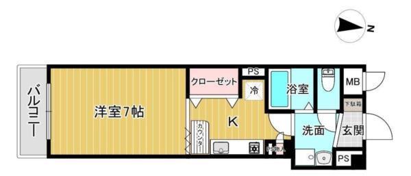 ポコアポコ明石鍛治屋町五番館 間取り図画像
