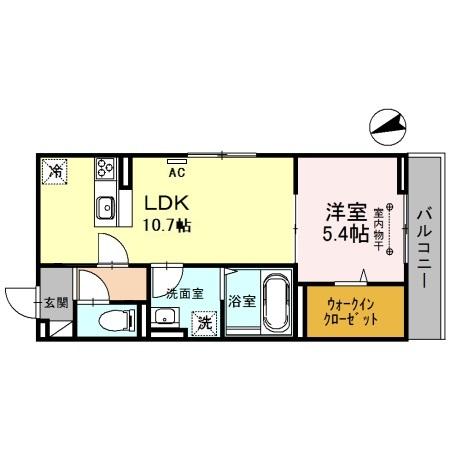 ベルプラージュ魚住 間取り図画像