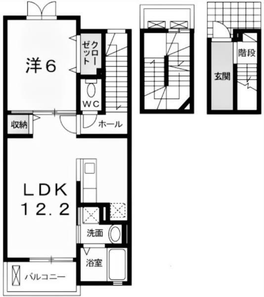 ポレール伊川III 間取り図画像