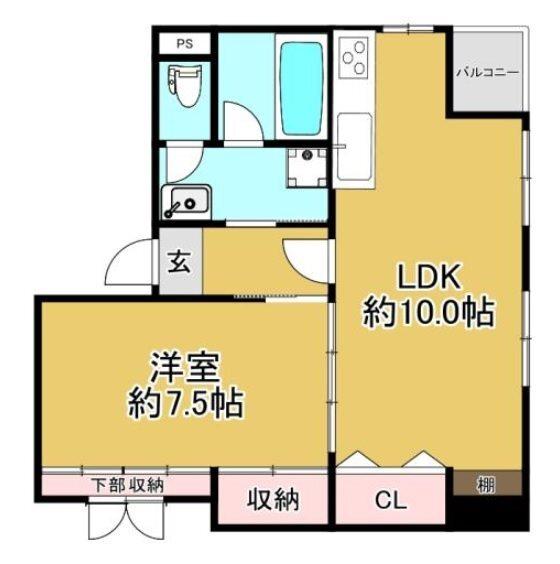 フリックコート三宮 間取り図画像