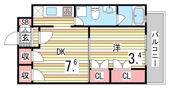 ジープラス 間取り図画像