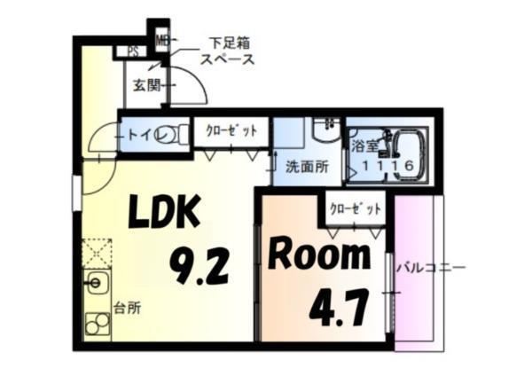 フジパレス御崎公園II番館 間取り図画像