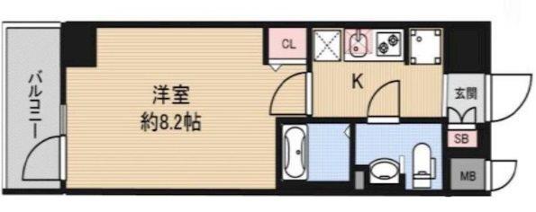 アドバンス神戸グルーブII 間取り図画像