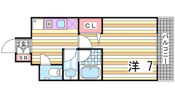 CITYSPIRE神戸元町I 間取り図画像