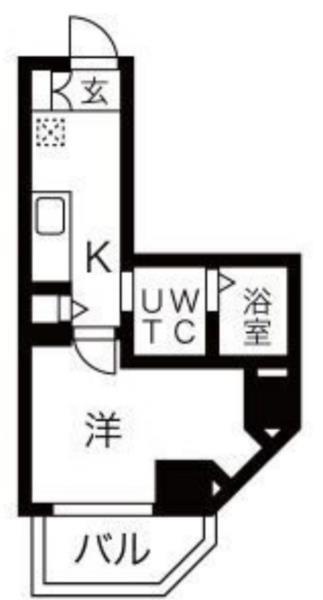 u-ro湊川公園前 間取り図画像