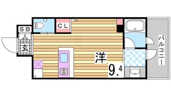 ラ・ウェゾン上沢通鴎風館 間取り図画像