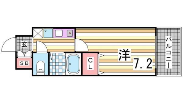 エスリード三宮 間取り図画像