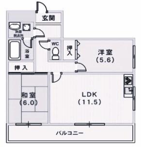 ファミリーハイツ徳井 間取り図画像