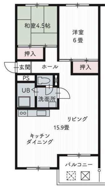 芦屋浜高層（若葉）1号棟 間取り図画像