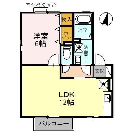 リビングタウン魚住　C棟 間取り図画像