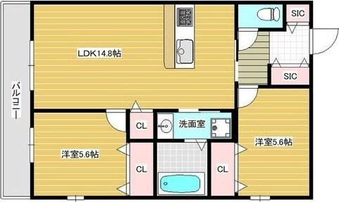 HK磯馴 間取り図画像