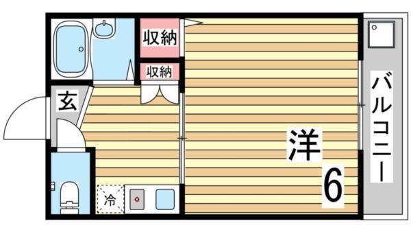岡田ハイツ 間取り図画像