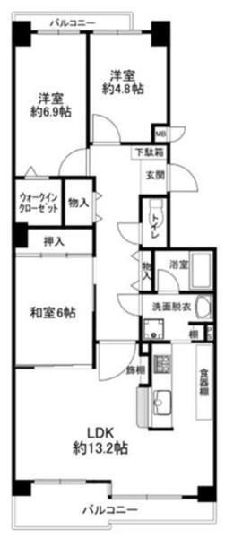 メゾン名谷 間取り図画像