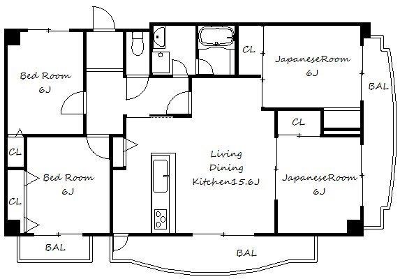 フォーシーズンズ芦屋 間取り図画像