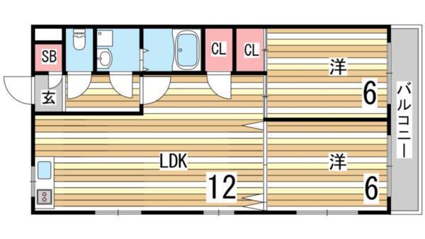 ラムール住吉 間取り図画像