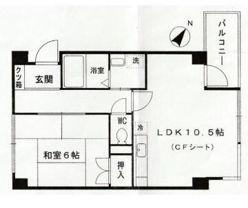ヒルコート深江北町 間取り図画像