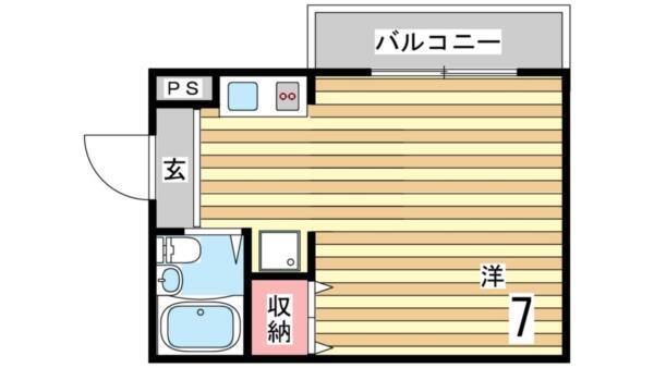 エクレールハイツ須磨浦 間取り図画像
