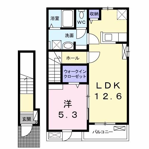 パルファン南落合02 間取り図画像