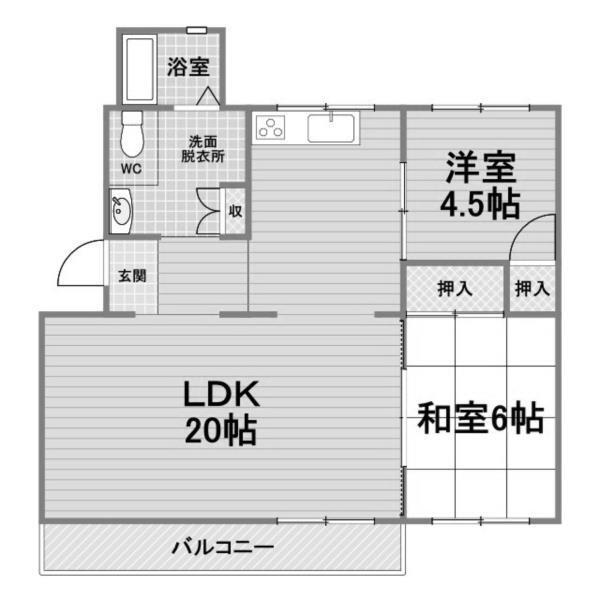 青山台住宅60号棟 間取り図画像