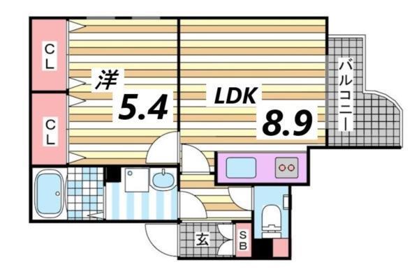 アミーグランコート三宮 間取り図画像