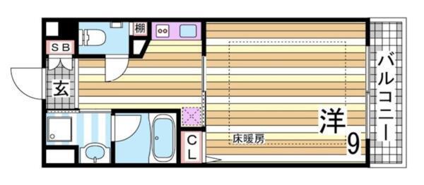 ベルフェリーク新神戸 間取り図画像