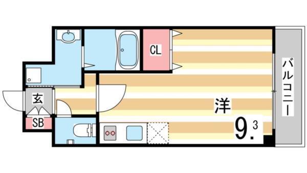アーバンフラッツ王子公園 間取り図画像