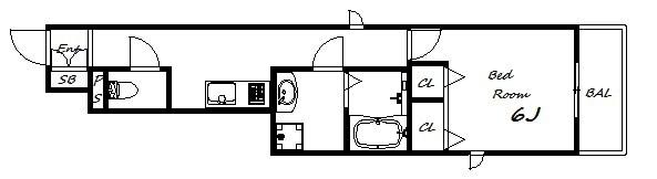 ジェネシス板宿II（101） 間取り図画像