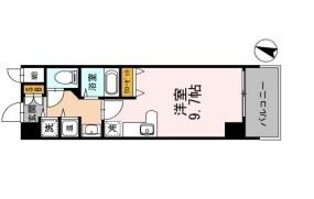 カスタリア三宮（703） 間取り図画像