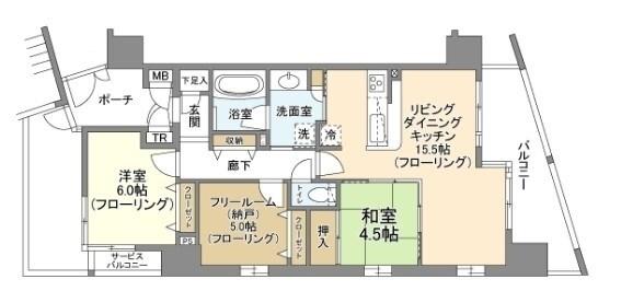 レジュール　ザ・元町駅前 間取り図画像