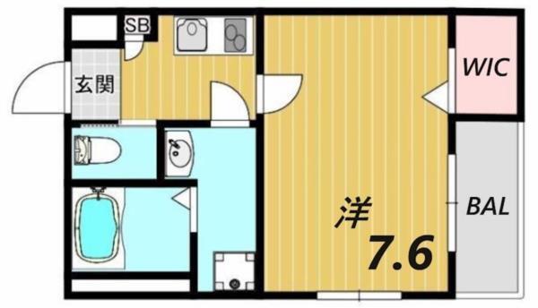 ワコーレヴィータ国香通 間取り図画像