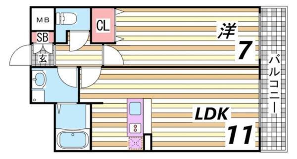 CITY SPIRE新神戸 間取り図画像