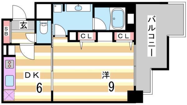 プレジール三ノ宮 間取り図画像