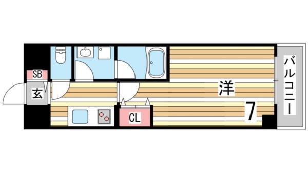 フレアコート甲南 間取り図画像