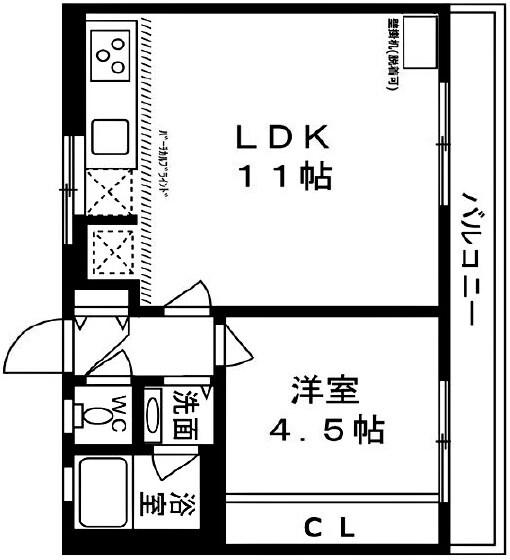 住吉ハイツＩ 間取り図画像