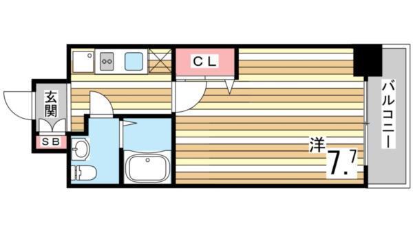 アーバンフラッツ王子公園 間取り図画像