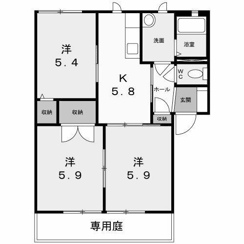 リンディー西神戸 間取り図画像