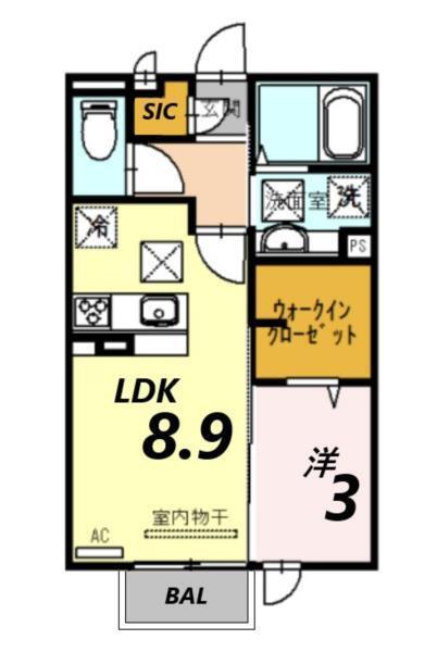 ルクプルＦII 間取り図画像