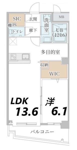 KS Grand River 間取り図画像
