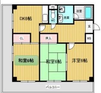 コーポ青山I 間取り図画像