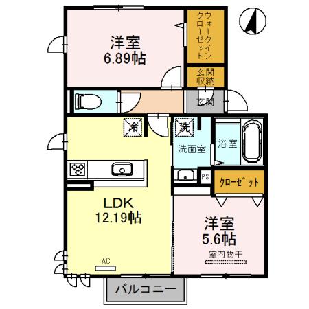 グランレーヴ弐番館 間取り図画像