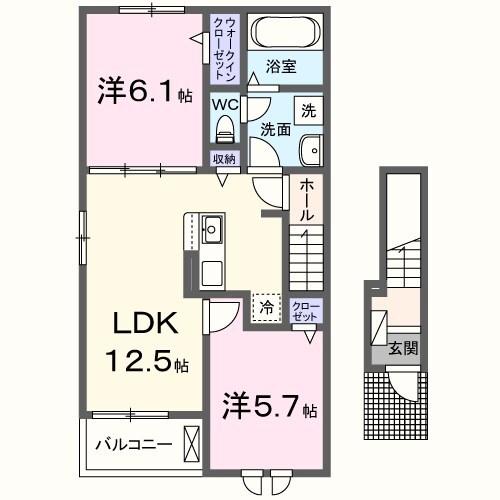 ラ　ヴィヴァーチェ 間取り図画像