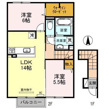 パークフロントM 間取り図画像