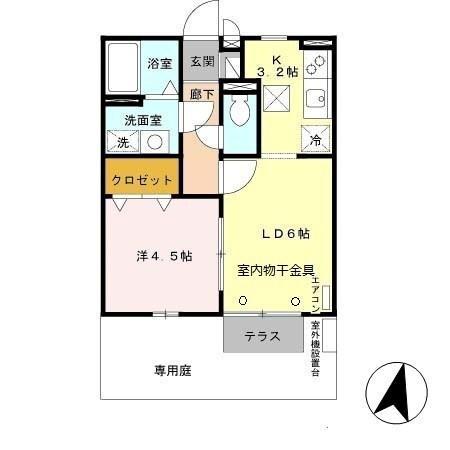 サンライズ城南 間取り図画像