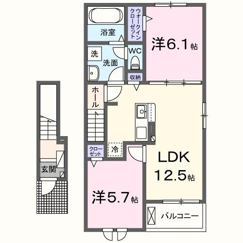 ラ　ヴィヴァーチェ 間取り図画像
