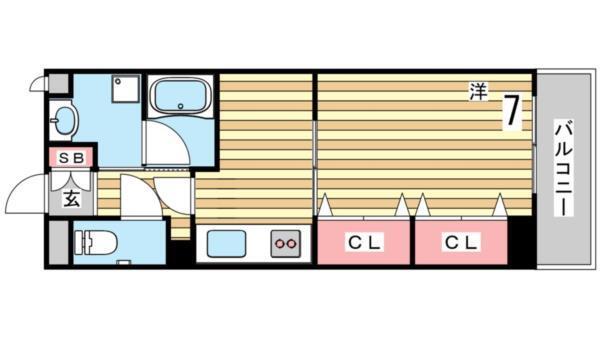 タカマツ神戸駅南通 間取り図画像